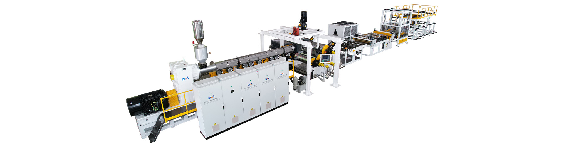 Extrusiemachine voor kunststof platen en vellen