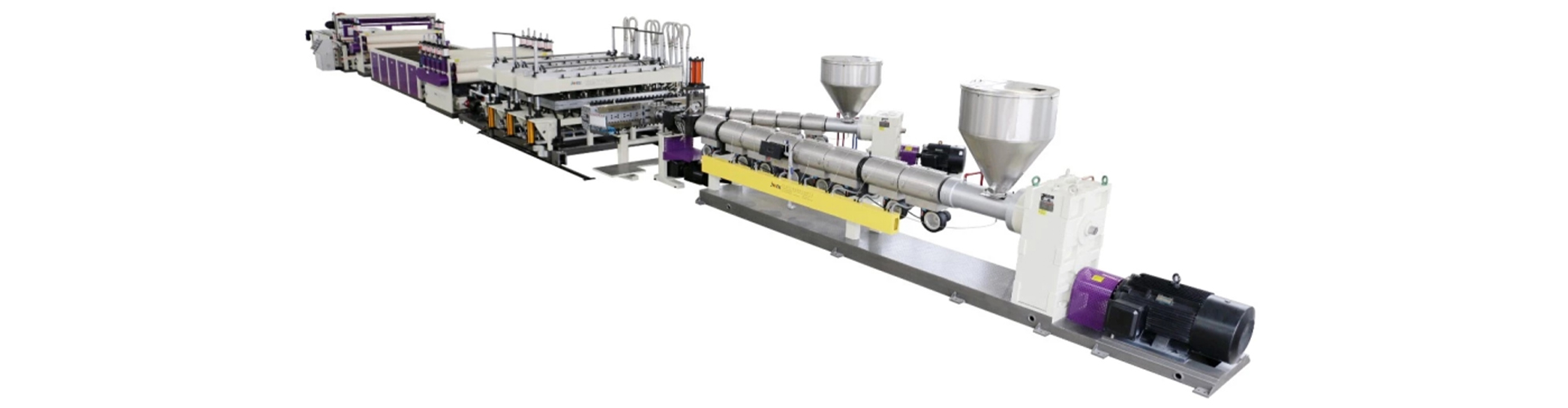 Extrusiemachine voor kunststof platen en vellen
