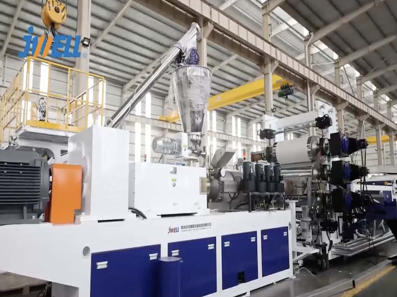 PVC ABS PP keng qirrali tarmoqli ekstruziya mashinasi