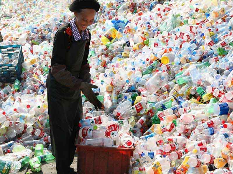 PET bottle sorting and cleaning line