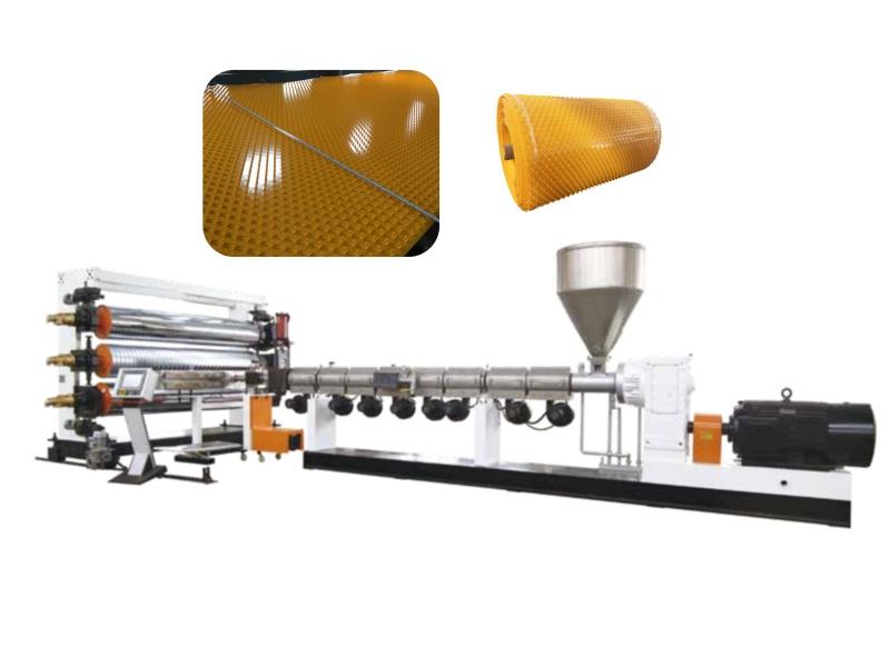 Linie de extrudare a foii impermeabile HDPE PP V-stud V-lock Anchor Sheet