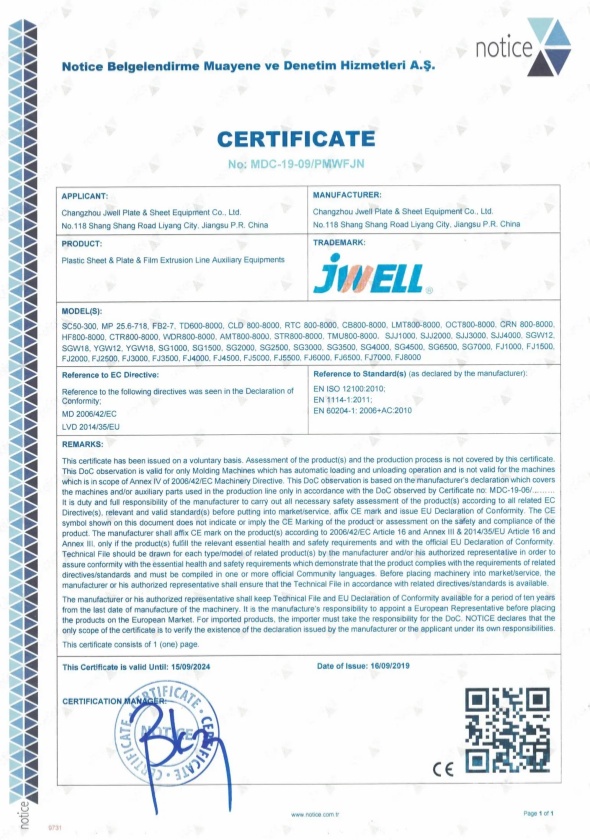 Certification