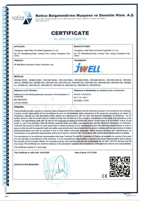 Certification
