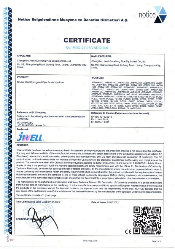 Certification