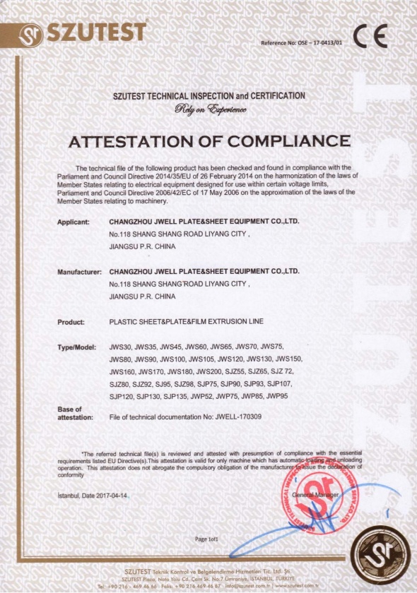 Certification